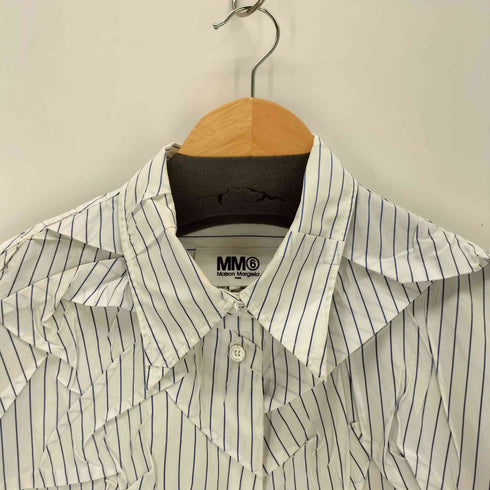 エムエムシックスメゾンマルジェラ MM6 Maison Margiela 20AW Crushed Poplin Shirt Dress レディース XS