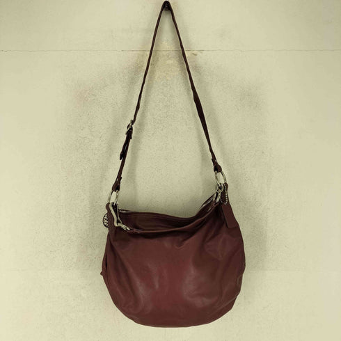 コーチ COACH レザー ホーボー ショルダーバッグ leather hobo shoulder bag レディース