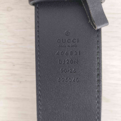 グッチ GUCCI マーモント ダブルGバックル カーフスキンレザー ベルト メンズ ONE SIZE