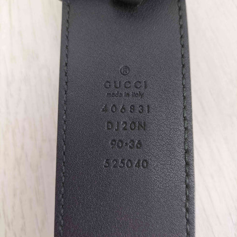 グッチ GUCCI マーモント ダブルGバックル カーフスキンレザー ベルト メンズ ONE SIZE
