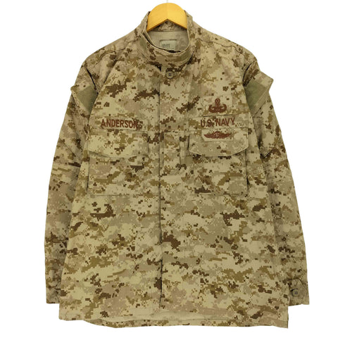 ユーエスネイビー U.S.NAVY NWU Type 2 AOR-I Desert Digital Seabees Blouse デジタルカモ メンズ MEDIUM-REGULAR