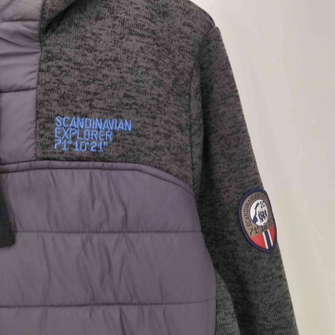 SCANDINAVIAN EXPLORER Fleece Jacket Combi Unisex ニット切替 中綿ジャケット メンズ import:M