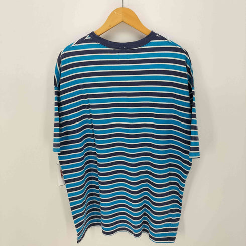 ギャップ Gap OLD 90s USA製 紺タグ ボックスシルエット ボーダー Tシャツ メンズ import:L