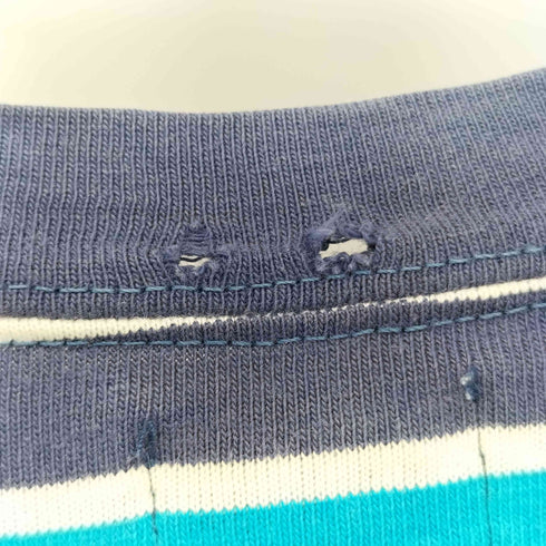 ギャップ Gap OLD 90s USA製 紺タグ ボックスシルエット ボーダー Tシャツ メンズ import:L