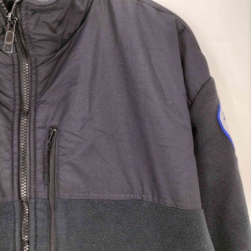 ブラウアー Blauer EMT ワッペン 切替 裾ドローコード フリースジャケット メンズ