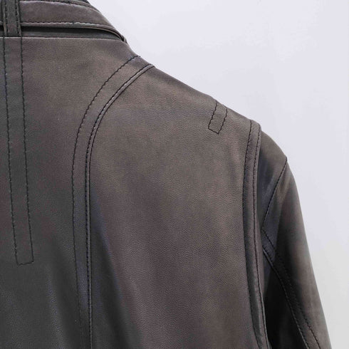 ラブレス LOVELESS 羊革 ラムレザー シングル ライダース ジャケット ダブルジップ メンズ import:L