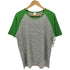 BACK DROP カラー切替 霜降り ラグランスリーブ 半袖 Tシャツ メンズ import:L