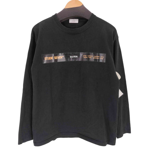 スタジオセブン STUDIO SEVEN カジュアルロゴプリントL/S Tシャツ メンズ import:M