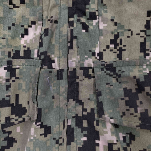 ユーエスネイビー U.S.NAVY NWU GORE-TEXパーカー TYPEIII デジタルカモ ナイロン ミリタリージャケット メンズ SMALL LONG