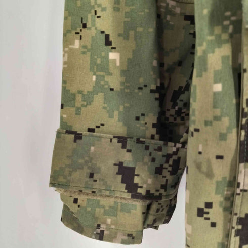 ユーエスネイビー U.S.NAVY NWU GORE-TEXパーカー TYPEIII デジタルカモ ナイロン ミリタリージャケット メンズ SMALL LONG