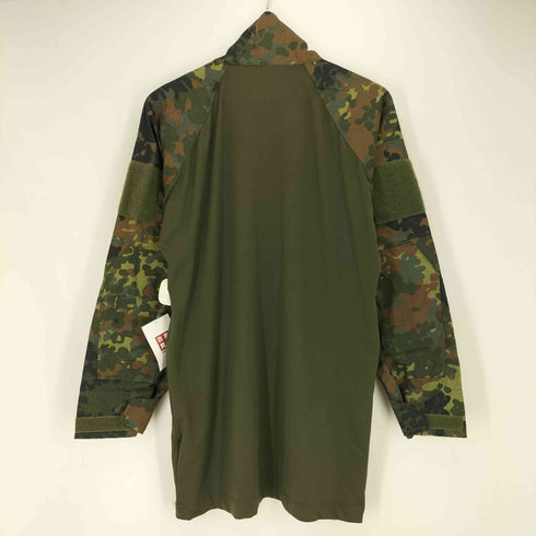 ミルテック MIL-TEC 切替 フレクターカモ 1/4 ZIP シャツ メンズ import:M