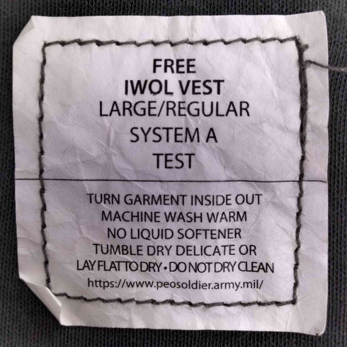 ユーエスアーミー U.S. ARMY 00S U.S. ARMED FORCES FREE IWOL Vest System A Test デジタルカモ ジップアップ ベスト メンズ LARGE/REGULAR