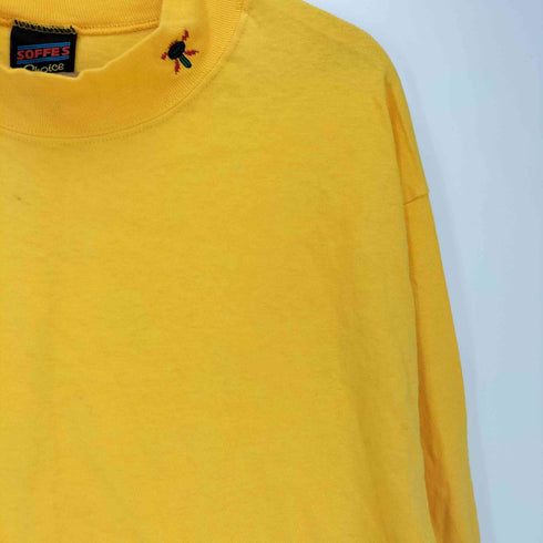 90S USA 刺繍 ハイネック L/S Tシャツ メンズ import:L