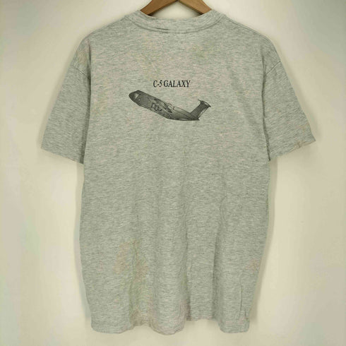 ヘインズ Hanes C-5 GALAXY 両面プリント クルーネックTシャツ メンズ import:L