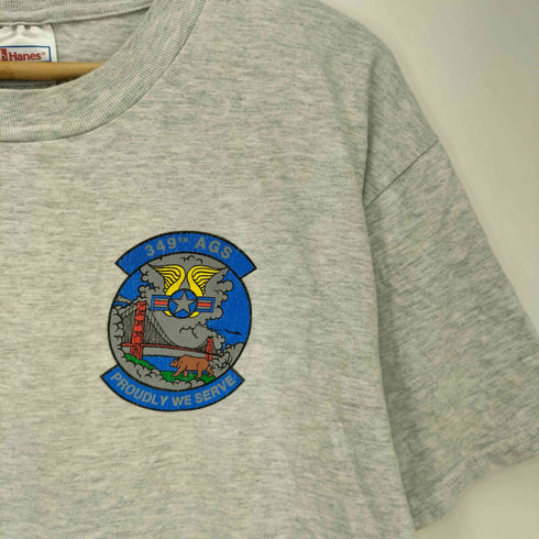 ヘインズ Hanes C-5 GALAXY 両面プリント クルーネックTシャツ メンズ import:L