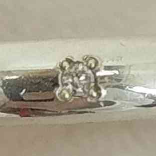 Genri silver刻印 ROUND BLACK DIAMOND RING レディース 6