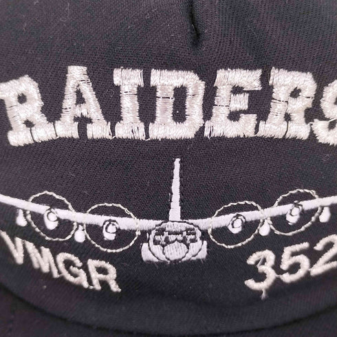 AADCO 90s USA製 RAIDERS VMGR 352 刺繍 アメリカ海兵隊 トラッカーキャップ メンズ