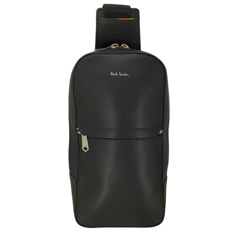 ポールスミス Paul Smith クラシック エンボス ボディバッグ スプリットレザー メンズ