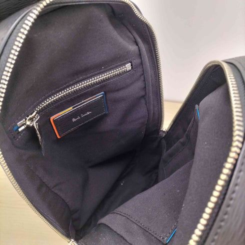 ポールスミス Paul Smith クラシック エンボス ボディバッグ スプリットレザー メンズ