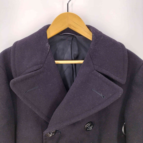 ユーエスネイビー U.S.NAVY 70S 米海軍 ウール ピー コート 70年会計 イカリボタン VINTAGE ヴィンテージ メンズ 36S