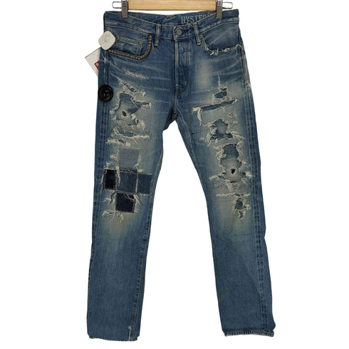 ヒステリックグラマー HYSTERIC GLAMOUR CPR加工デニム スリムストレートパンツ レディース 30