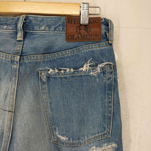 ヒステリックグラマー HYSTERIC GLAMOUR CPR加工デニム スリムストレートパンツ レディース 30