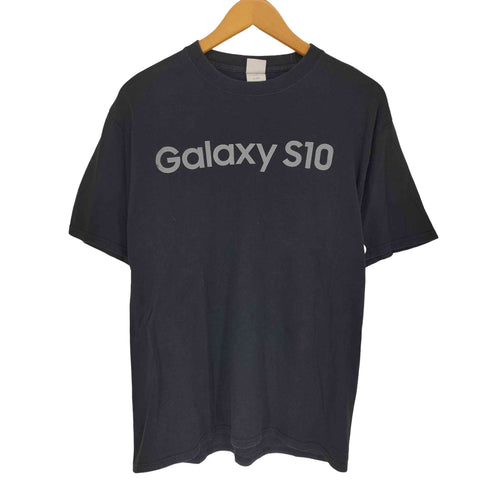 ポートアンドカンパニー PORT and COMPANY Galaxy S10 ロゴプリント クルーネック 半袖Tシャツ メンズ M