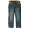 アルマーニジーンズ ARMANI JEANS 90-00S OLD 立体裁断 3Dカット ワイドレッグ ブッシュ デニム パンツ Y2K メンズ 31