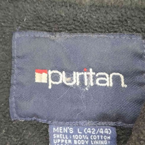 ピューリタン PURITAN 00s 裏地フリース フーデッド チェック柄 シャツジャケット メンズ JPN:L