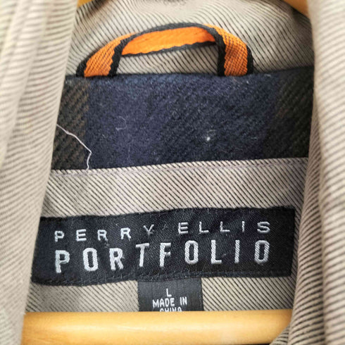 ペリーエリス PERRY ELLIS 90s-00s 裏地 ブランケット ブルゾン メンズ JPN:L