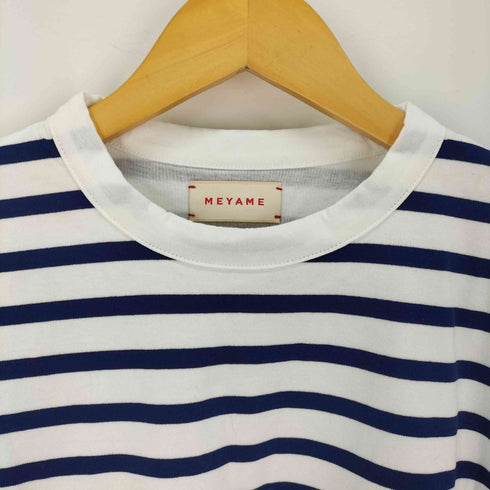メヤメ MEYAME ダブルロングスリーブ ボーダー カットソー レディース ONE SIZE