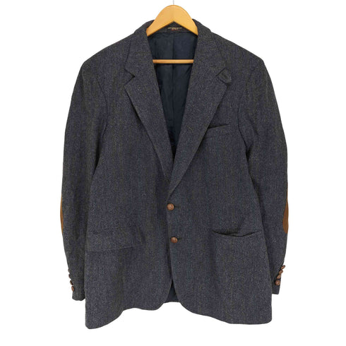 70S RICHARD THOMAS USA製 ウールテーラードジャケット エルボーパッチ メンズ