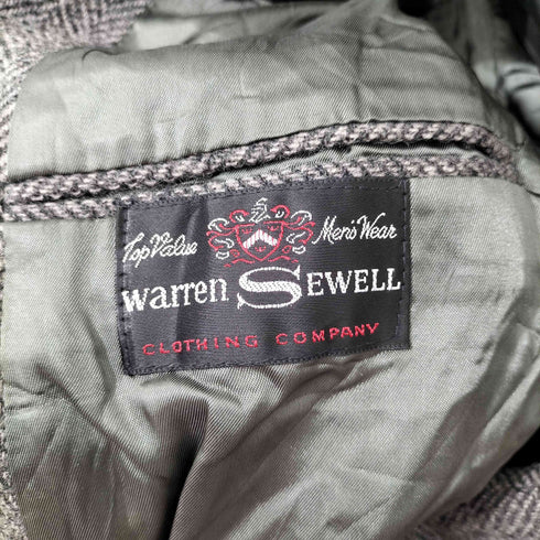 WARREN SEWELL USA製 ヘリンボーン テーラードジャケット メンズ