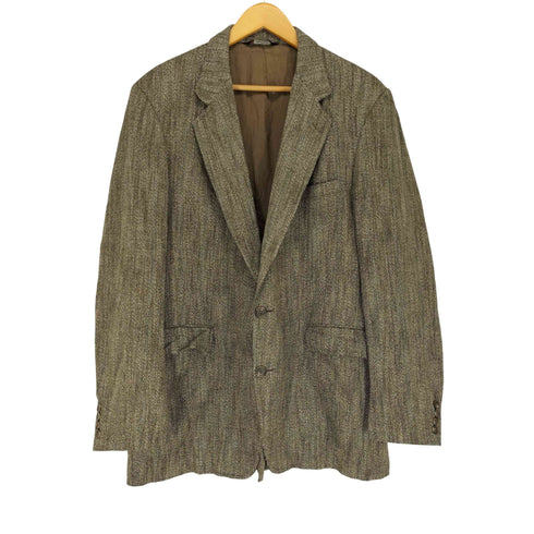 80S HANDWICK CLOTHES USA製 マルチストライプ ヘリンボーン テーラードジャケット メンズ