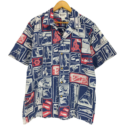 HAWAIIAN FLAVOR 総柄 アロハシャツ メンズ JPN:L