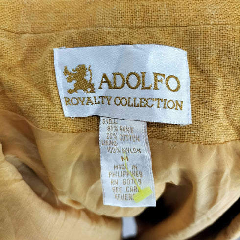 ADOLFO ラミーコットン テーラードジャケット メンズ JPN:M