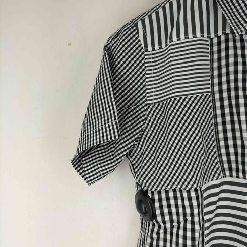 コムデギャルソンオム COMME des GARCONS HOMME パッチワークデザイン S/S シャツ メンズ JPN:XS