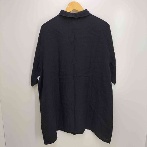 マリナリナルディ marina rinaldi SPORT イタリア製 リネン オーバーサイズ S/S シャツ レディース 25