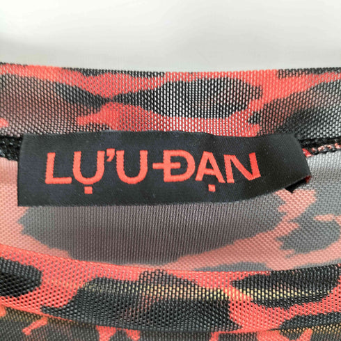LU'U DAN ルーダン レオパード柄 メッシュ トップス セカンドスキン メンズ import:S