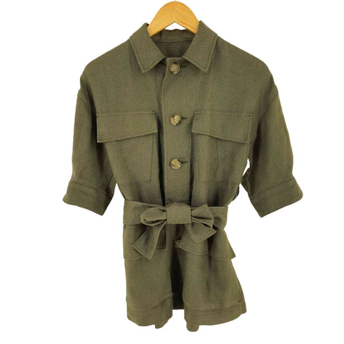 プラージュ PLAGE LINEN safari ジャケット レディース 38