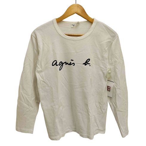 アニエスベー agnes b. ロゴ プリント L/S カットソー レディース