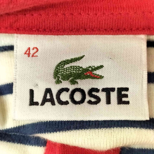 ラコステ LACOSTE ワンポイント 刺繍 L/S ポロ シャツ レディース EUR:42