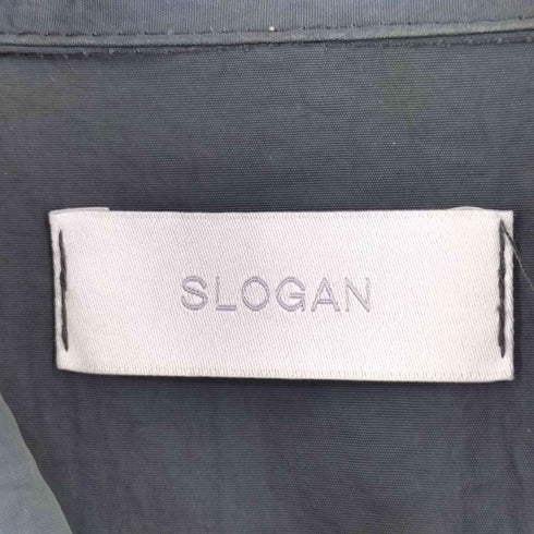 SLOGAN 裾ドローコード スナップボタン 半袖シャツ レディース