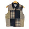 real leather パッチワーク レザー切替ベスト メンズ import:S