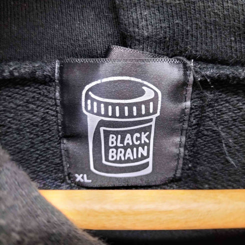 ブラックブレイン BLACK BRAIN ロゴ プリント パーカー メンズ JPN:XL
