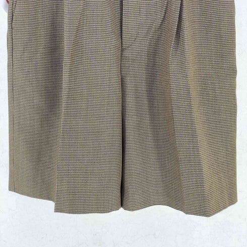 プラージュ plage de charme 千鳥格子 ウール タックショーツ レディース