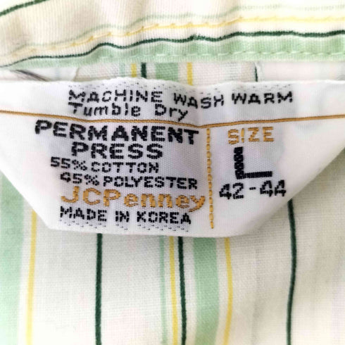 ジェーシーペニー JC Penney 70s 三角タグ ストライプパジャマシャツ セットアップ メンズ L 42-44