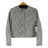 ザラ ZARA ノーカラーツイードジャケット レディース import:M
