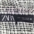 ザラ ZARA ノーカラーツイードジャケット レディース import:M
