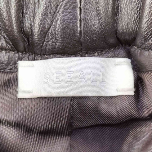シーオール SEEALL Lamb Leather レザー ショーツ レディース 1